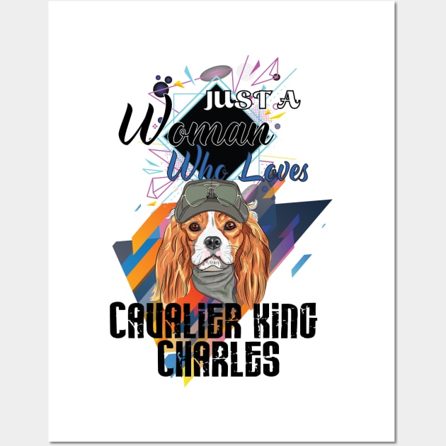 who loves cavalier king charles Wall Art by Diannas